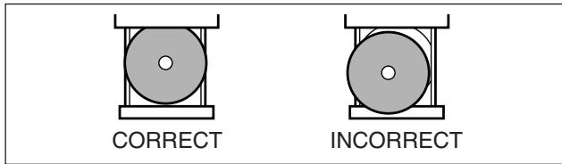 JVC UX-J60 - Place a disc correctly on the circle of the disc tray, with its label side up. - 1