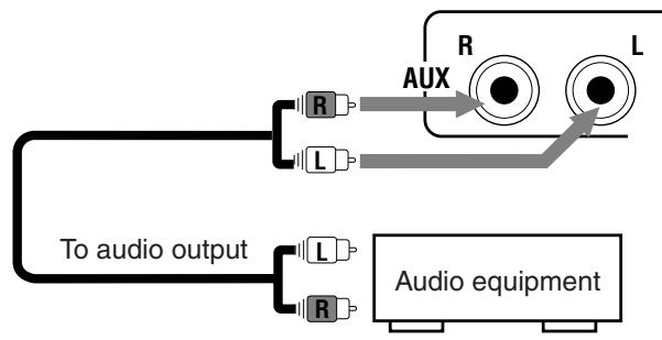 JVC UX-J60 - To connect an audio equipment - 2