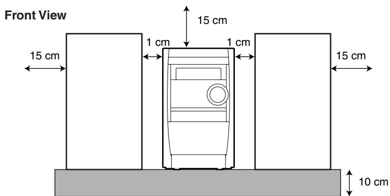 JVC UX-J60 - CAUTION: Proper Ventilation - 1