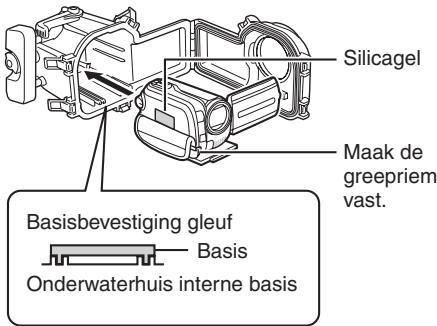 JVC WR-MG88U - Plaats de camera in het onderwaterhuis. - 1