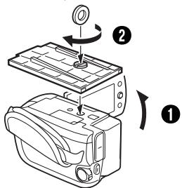 JVC WR-MG88U - Attach the base in the correct way for your model of camera. (pg. 7) - 1