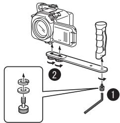 JVC WR-MG88U - Seal the marine case, and attach the grips. - 2