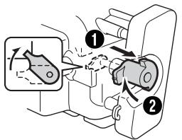JVC WR-MG88U - Puxe o interruptor de corrente/modo da caixa aquatica na direcção da seta (0) e rode-o para o bloquear (2). - 1