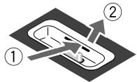 JVC NX-PN7 - So trennen Sie den Dock-Adapter vom Docking: - 1
