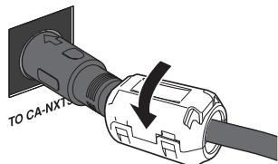 JVC NX-T5E - Comment fixer le filtrtre-tore - 2