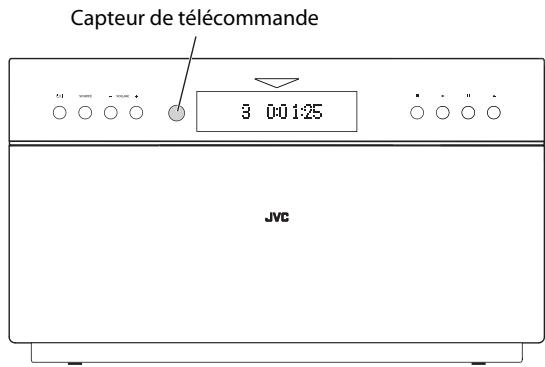 JVC NX-T5E - Quand vous placez l'appareil principal verticalement (avec le commutateur DISPLAY MODE régle sur "V") - 1