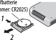 JVC TH-BS7 - Ersetzen der Batterie in der Fernbedienung - 1