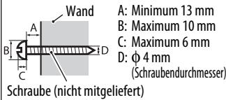 JVC TH-BS7 - Beim Anbringen an der Wand - 2