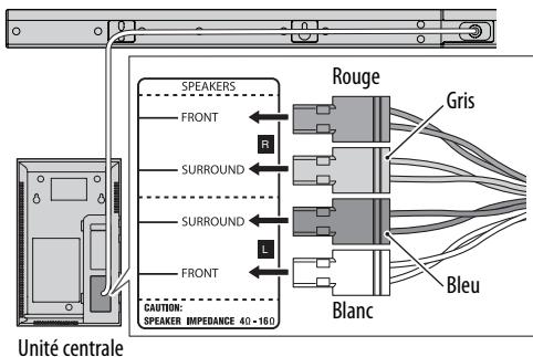 JVC TH-BS7 - Cordons de connexion de l'enceinte - 1