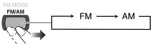 JVC CA-HXGD7 - Listening to the Radio INFO To select the band (FM/AM) - 1
