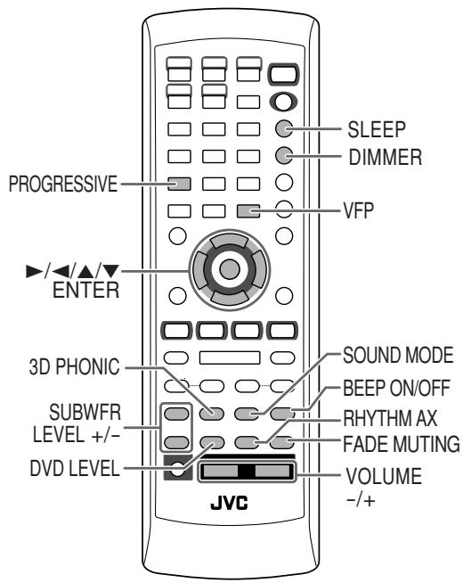 JVC CA-HXGD7 - Daily Operations—Sound&amp;Other Adjustments - 1