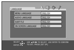 JVC CA-HXGD7 - Show the set up menu. - 2