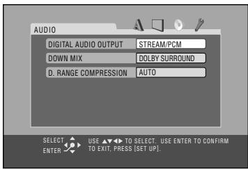 JVC CA-HXGD7 - ■ AUDIO Set up Menu - 2