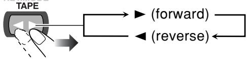 JVC CA-HXGD7 - To change the tape running direction - 1