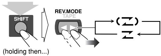 JVC CA-HXGD7 - Change the Reverse mode if necessary. - 1