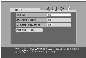 JVC CA-HXGD7 - OTHERS Set up Menu - 1