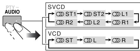 JVC CA-HXGD7 - While playing an SVCD or VCD... - 1