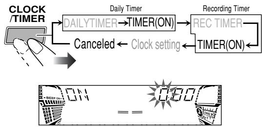 JVC CA-HXGD7 - Setting the Timer - 3