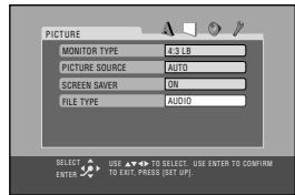 JVC CA-HXGD7 - Select the item you want to adjust. - 2