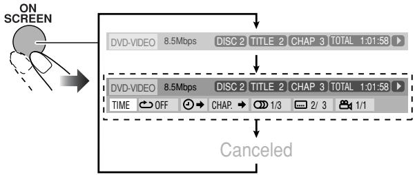 JVC CA-HXGD7 - Display the on-screen bar with the pull-down menu. - 1
