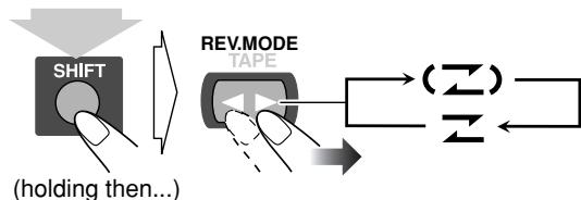 JVC CA-HXGD7 - To reverse the tape automatically - 1