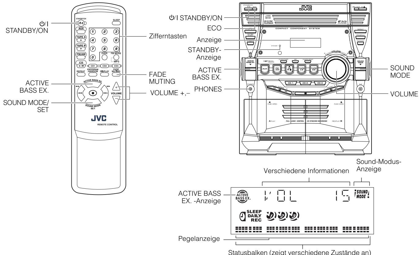JVC CA-MXKB2 - An der Fernbedienung - 1