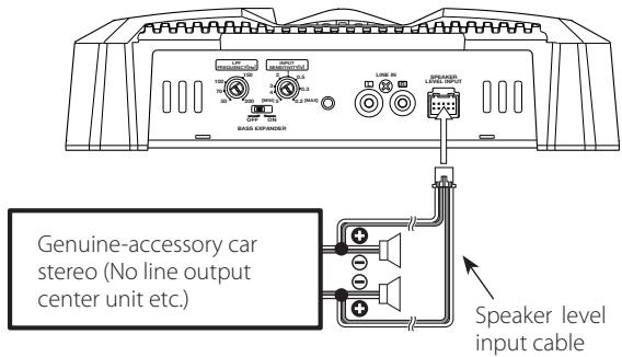 KENWOOD KAC-6104D - - Speaker level input connections - 1