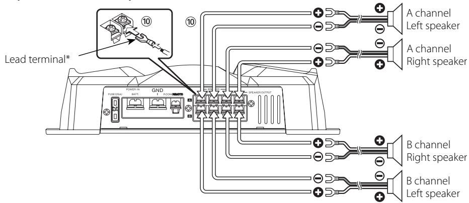 KENWOOD KAC-6403 - Speaker wire connection - 1