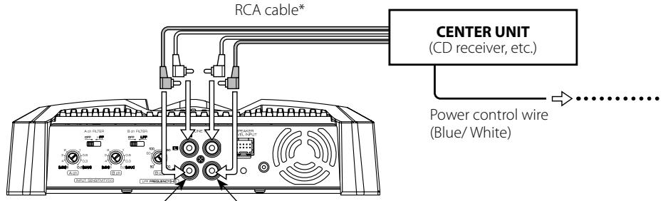 KENWOOD KAC-7404 - RCA cable connections - 1