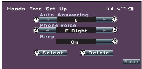 KENWOOD KCA-BT200 - Configuration du téléphone mains libres - 1