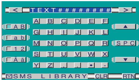 KENWOOD KCA-HF521 - SMS Library Edit Screen - 1