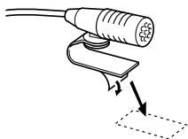 KENWOOD KCA-HF521 - Installation the Microphone Unit - 2