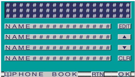 KENWOOD KCA-HF521 - Phone Book List Screen - 1