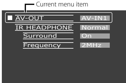 KENWOOD LZ-702IR - Press the [MENU] button. - 1