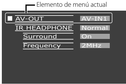 KENWOOD LZ-702IR - Comoentar en el modo Menu Pulse el boton [MENU]. - 1