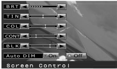 KENWOOD LZ-702IR - Auswahl des anzupassenden Objekts Drücken Sie die [SCRN]-Taste. - 1