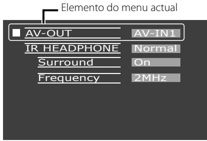 KENWOOD LZ-702IR - Sistema de menu - 1