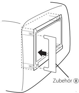Entfernen des Bildschirms (aus der Kopfstütze) 1