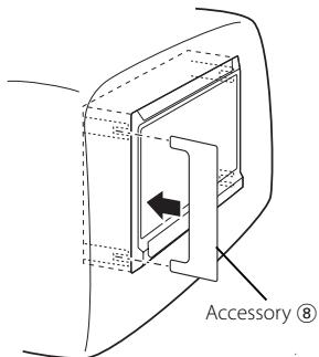 KENWOOD LZ-702W - Removing the Monitor Unit (For Headrest) - 1