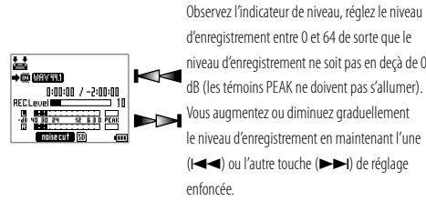 KENWOOD MGR-A7 - 1: Réglez le niveau d'enregistrement - 1