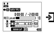 KENWOOD MGR-A7 - Menu déroulant pendant l'enregistrement - 1