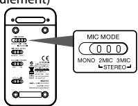 KENWOOD MGR-A7 - 1: Régler le mode de microphone. - 1