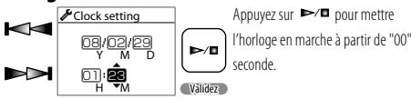 KENWOOD MGR-A7 - 3: Désignez les minutes. - 1