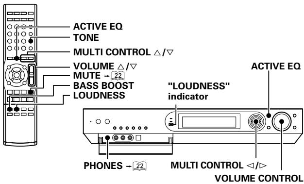 KENWOOD VRS-6200 - Adjusting the sound - 1