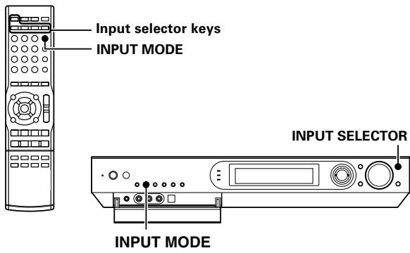 KENWOOD VRS-6200 - Input mode settings - 1