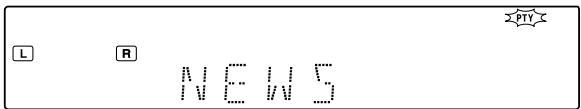 KENWOOD VRS-6200 - Press the PTY key to activate the PTY search mode. - 1