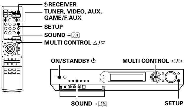 KENWOOD VRS-6200 - Speaker settings - 1