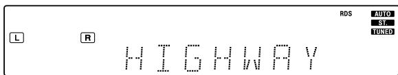 KENWOOD VRS-6200 - PS (Program Service name) display : - 1