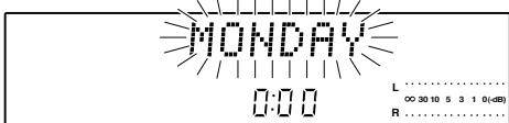 KENWOOD AX-7 - Example: Adjustment to Monday 8:07 - 1