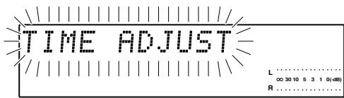 KENWOOD AX-7 - Select "TIME ADJUST". - 2